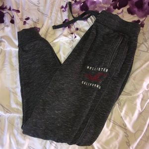 Grey hollister joggers